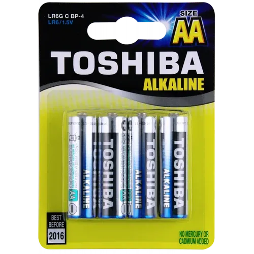 סוללה AA טושיבה 4 יח TOSHIBA